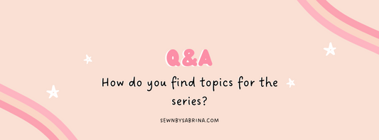 Q&A How do you find topics for the series?