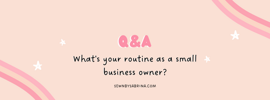 Q&A What's your routine as a small business owner?