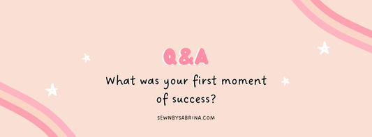 Q&A What was your first moment of success?