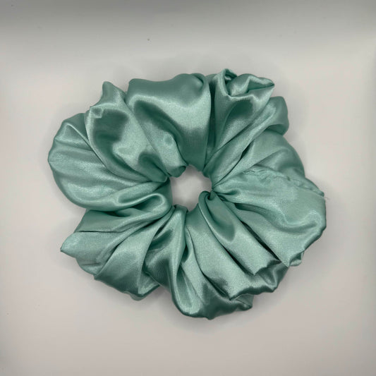 Icy Blue Satin XL Scrunchie