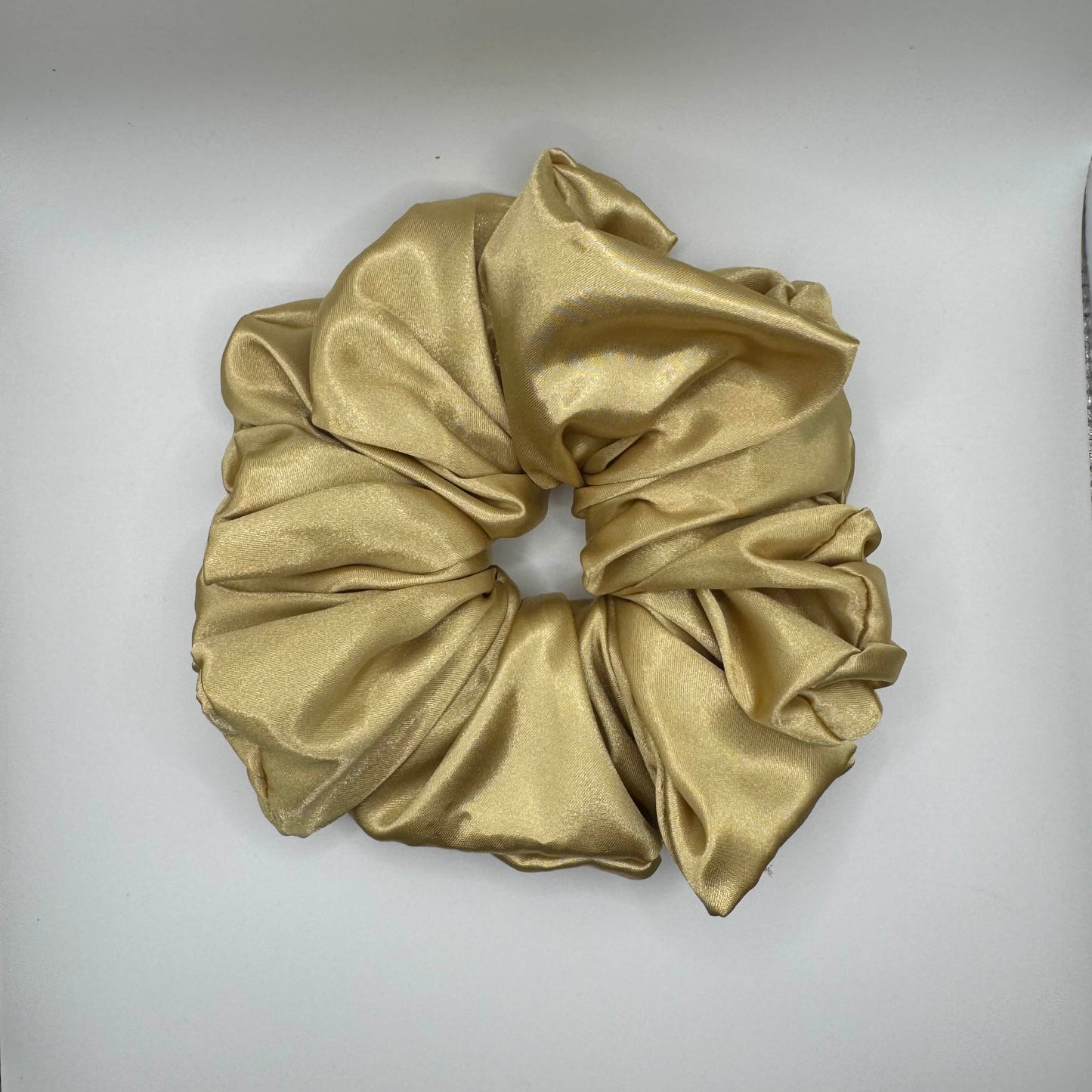 Gold Satin XL Scrunchie