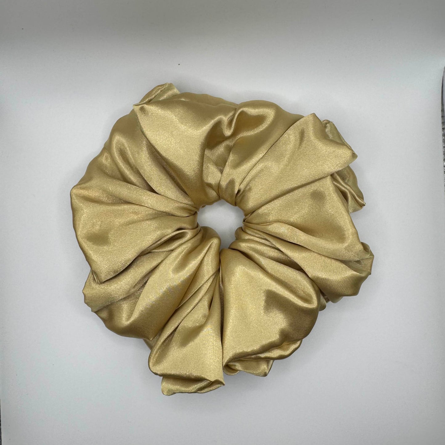 Gold Satin XL Scrunchie