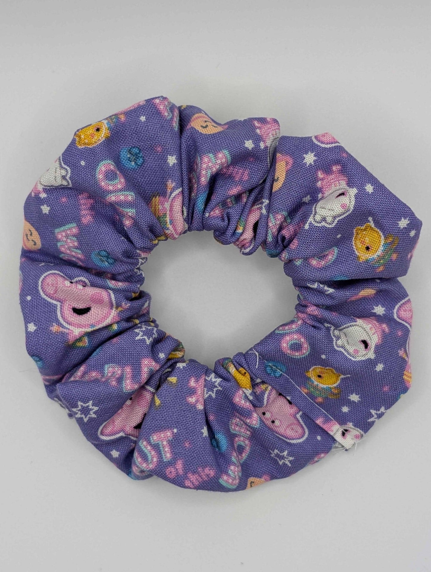 Purple Peppa Scrunchie, Cartoon Scrunchie, Space Adventure, Kids Cartoon Scrunchie, Pig Scrunchie, Susie, Birthday, Back to School, Cute