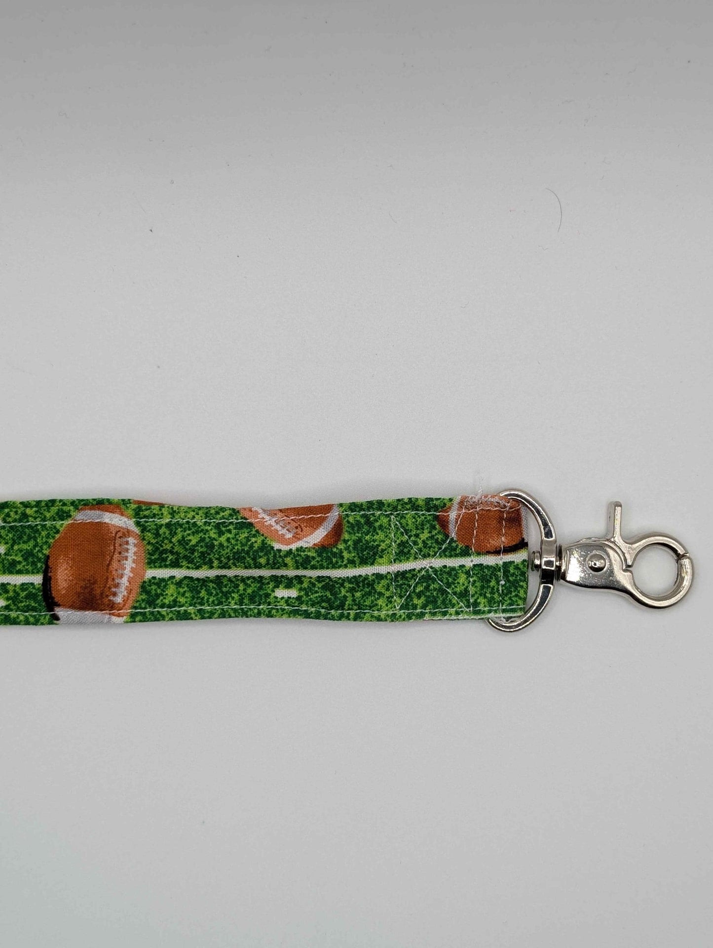 Football Keychain, Football Lanyard, Football, End Zone, Super Bowl, Sport Fans, Green and Brown, Coach, Back to School, Gift Ideas, Teacher