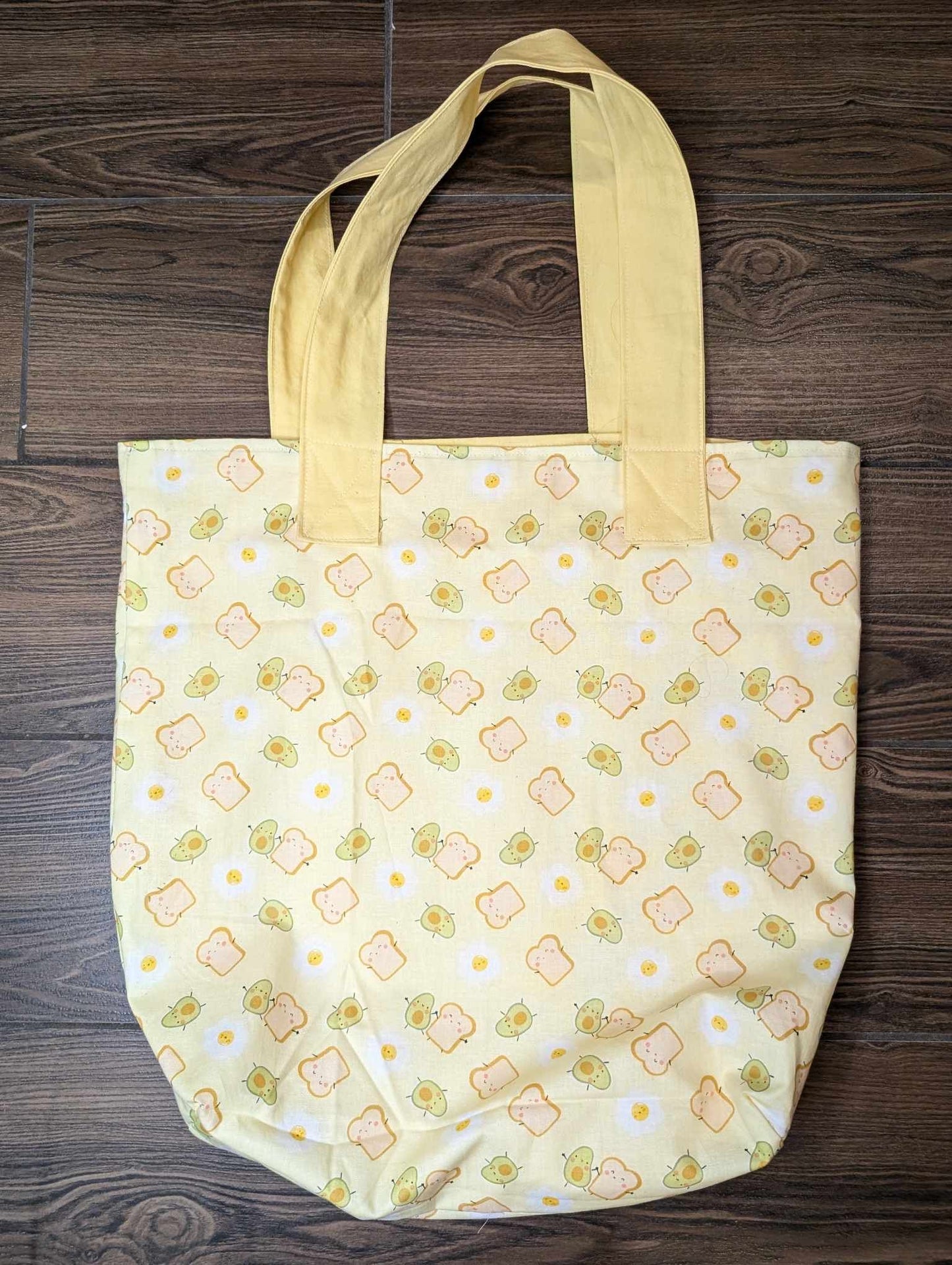 Avocado Toast Yellow Tote Bag