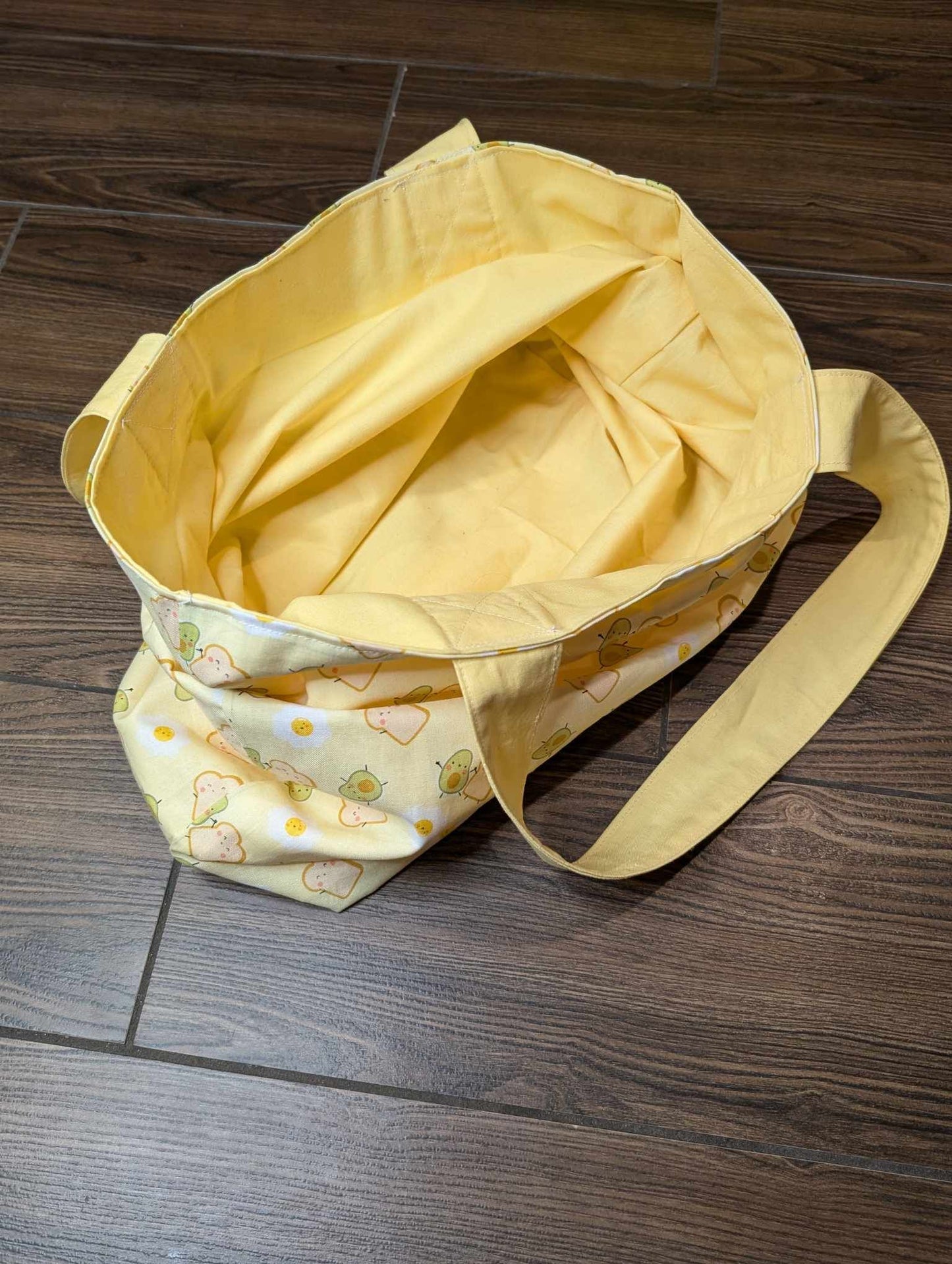 Avocado Toast Yellow Tote Bag