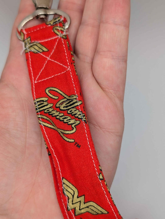 Wonder Woman Keychain, Wonder Woman Lanyard, Comic Books, Movies, Comic Con, Nerdy, Geeky, Cosplayer, Gift Ideas, Back to School, Birthday