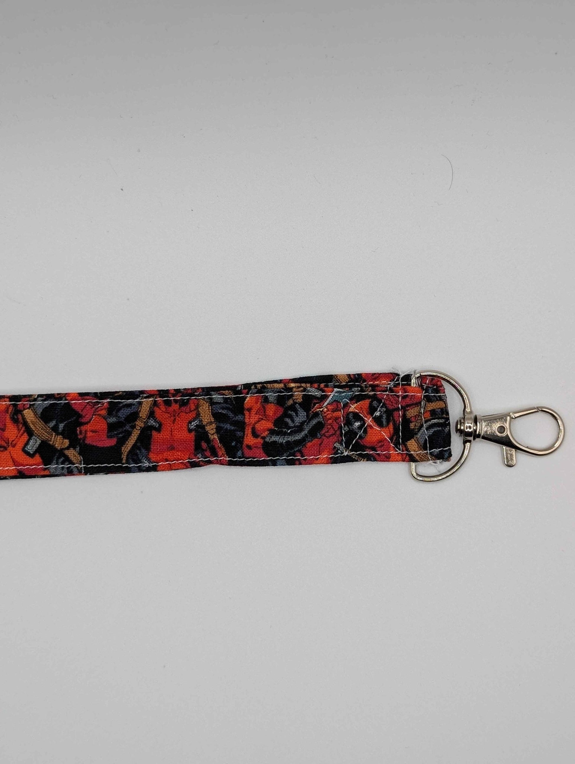 Deadpool Keychain, Deadpool Lanyard, Super Hero Keychain, Comic Books, Movies, Red and Black, Gift Ideas, Back to School, Nerdy, Geeky