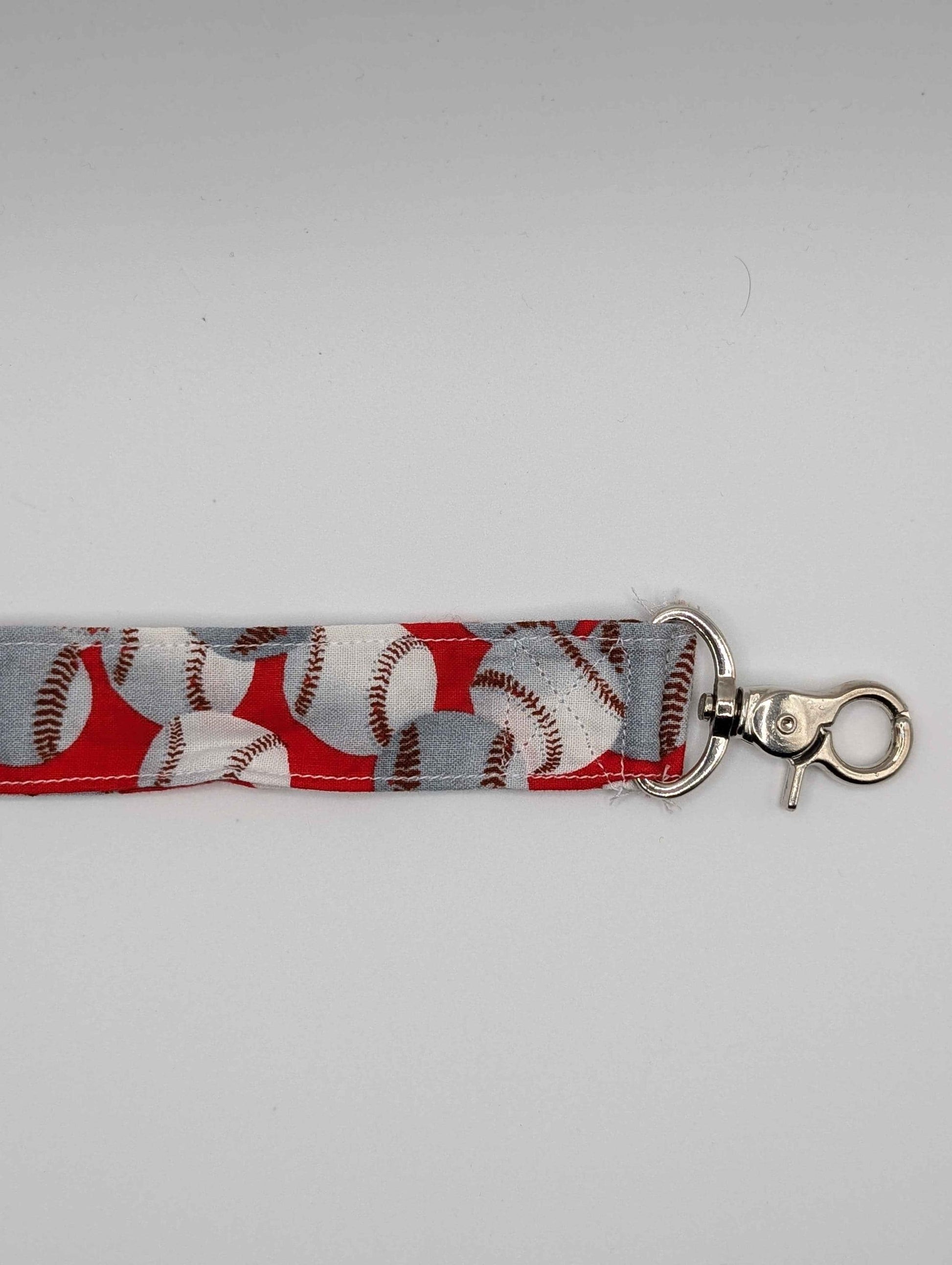Baseball Keychain, Baseball Lanyard, Baseball, Red and White, Sport Fan, Coach, Teacher, Gift Ideas, Birthday, Badge Holder, MLB