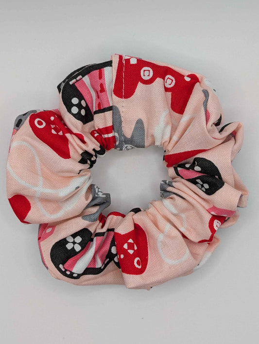 Pink Console Games Scrunchies, Wii, PSP, Xbox, Playstation, Video Game Console Inspired Scrunchie, Pink Gamer Scrunchie, Video Games, Gift