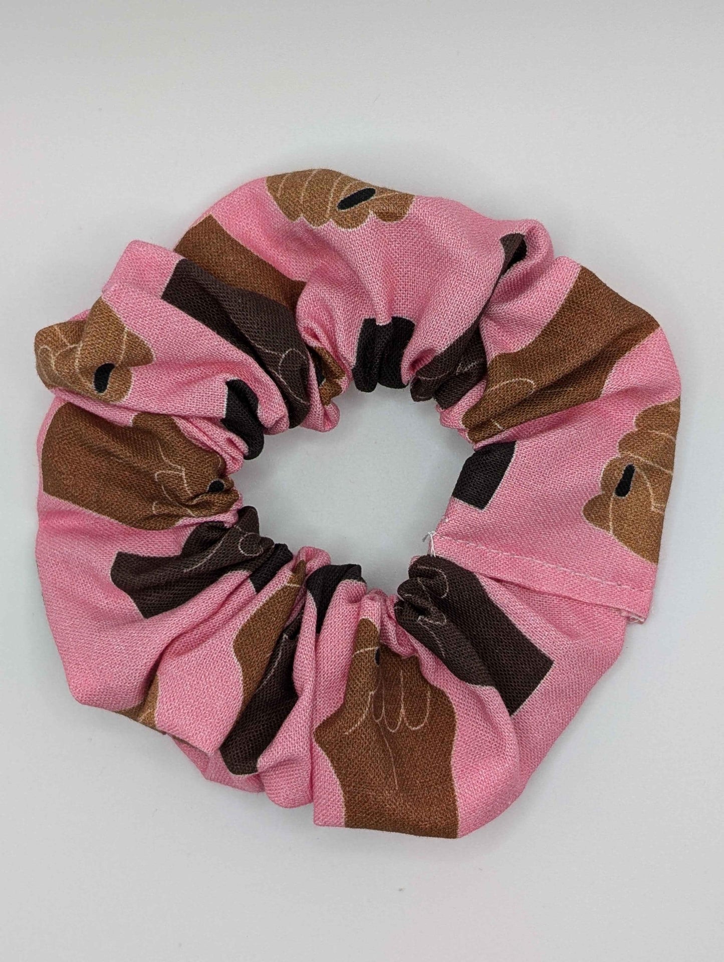 Women's Day Scrunchie, Pink Scrunchie, Raised Fist, Women's Protest Scrunchie, Feminism Scrunchie, Hair Accessories, Gift Ideas