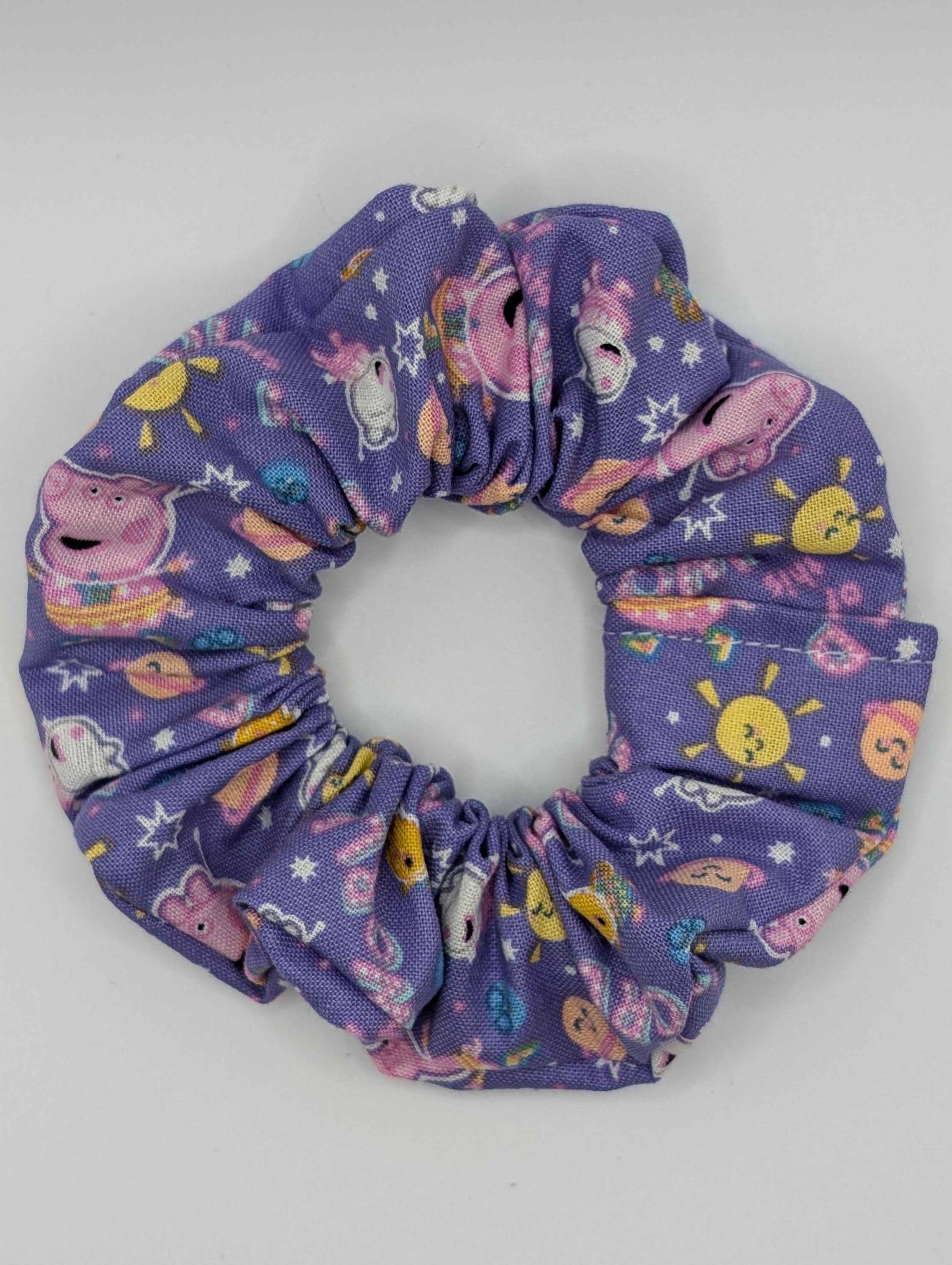 Purple Peppa Scrunchie, Cartoon Scrunchie, Space Adventure, Kids Cartoon Scrunchie, Pig Scrunchie, Susie, Birthday, Back to School, Cute